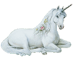 animated illustration of a unicorn flicking its mane